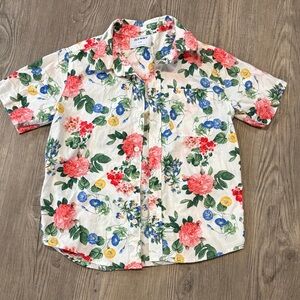 Old Navy Men's Floral Button Down Shirt - Multicolor